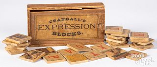 Crandall's lithographed Expression Blocks