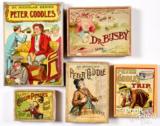 Group of Dr. Busby and Peter Coddle card games