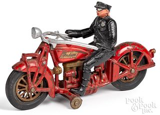 Hubley cast iron Indian motorcycle cop
