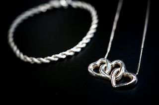 Tiffany and Company Rope Bracelet and Heart Necklace