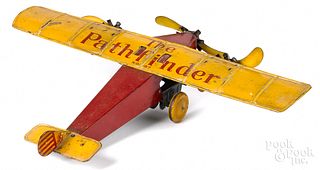 Katz Toys tin lithograph tri-motor airplane