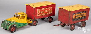 Buddy L Curtiss Candies tandem tractor trailer