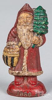 Cast iron Santa Claus paperweight