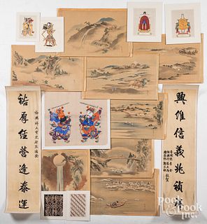 Asian watercolors, prints, etc.