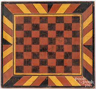 Painted gameboard, ca. 1900