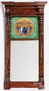 Late Federal mahogany mirror