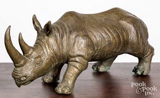 Bronze rhinoceros