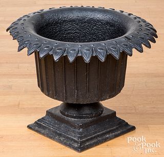 Cast iron garden urn, ca. 1900