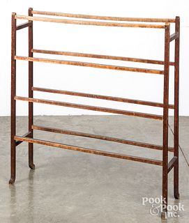 Stained towel rack, 19th c.