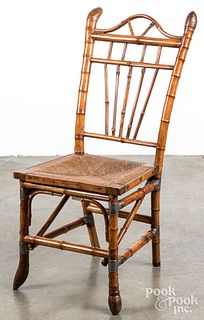 Bamboo side chair, late 19th c.