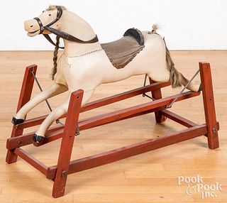 Painted hobby horse, 20th c.