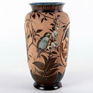 Doulton Lambeth Vase, Birds, Barlow, Aitken