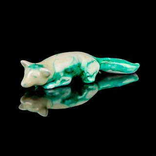 Royal Doulton Chinese Jade Figurine, Fox, Stalking HN147A-1