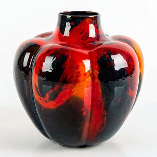 Royal Doulton Sung Flambe Pumpkin Vase