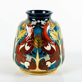 Moorcroft Pottery Vicky Lovatt Vase, Foxtrot, 2011