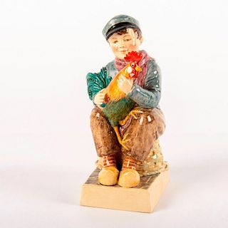 Dulwich Pottery Figurine, Dutch Boy with Rooster