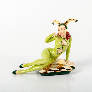 Kevin Francis Ceramics Figurine, Masquerade, Green