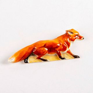 Royal Doulton Animals, Ceramic Fox Brooch