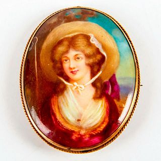 Royal Doulton Leslie Johnson Brooch, Woman