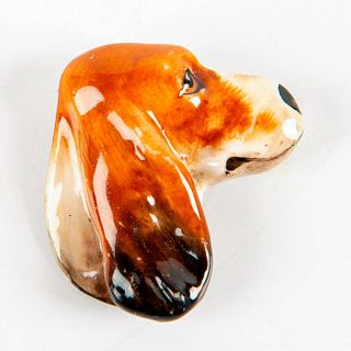 Royal Doulton Porcelain Dog Head Brooch, Cocker Spaniel