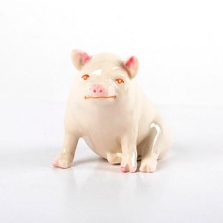 Belleek Fine China Figurine, Archive Collection Pig B0455
