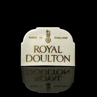 Royal Doulton Advertising Plaque, Gold Letters