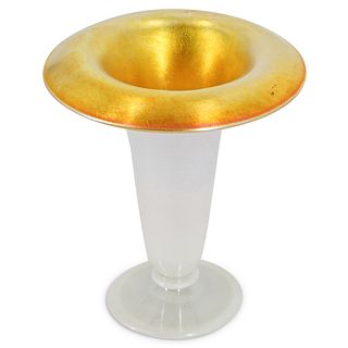 Steuben Gold Calcite Wide-lipped Vase