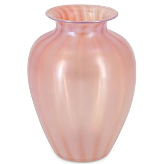 Steuben Oriental Poppy Glass Vase