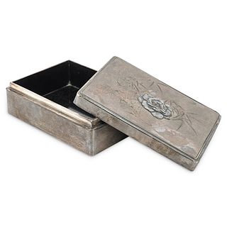 Japanese Mixed Metal Silver Box