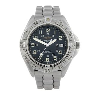 BREITLING - a gentleman's Aeromarine Colt bracelet watch. Stainless steel case with calibrated bezel