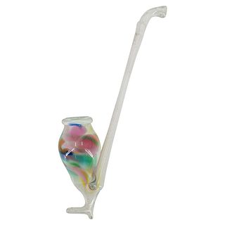 Steuben Glass Whimsy Pipe