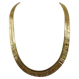 Vintage Carl F. Bucherer 18k Gold Choker Necklace