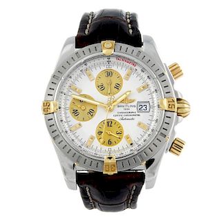 BREITLING - a gentleman's Windrider Chronomat Evolution chronograph wrist watch. Stainless steel cas