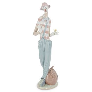 Lladro Clown In Love Porcelain Figure