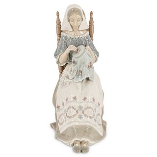 Lladro “Embroiderer” Porcelain Figure