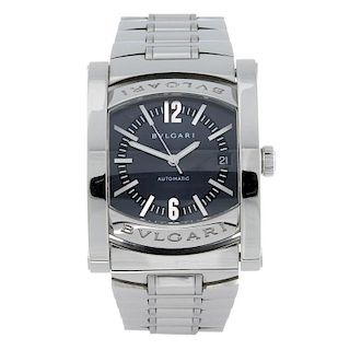 BULGARI - a gentleman's Assioma bracelet watch. Stainless steel case. Reference AA 44 S, serial D108