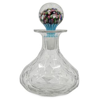 Antique Clichy Faceted Glass Perfume Bottle