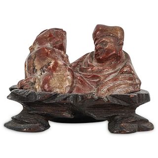 Chinese Soapstone Luohan Figurine