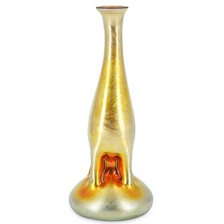 Steuben Gold Aurene Buttress Vase