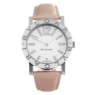 BULGARI - a lady's Bulgari wrist watch. Stainless steel case. Reference BB 33 SL AUTO, serial D15011