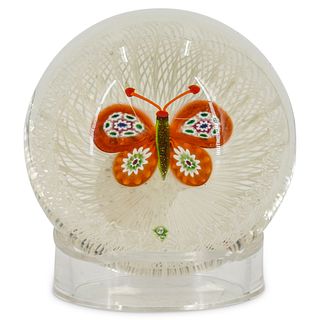 Paul Ysart Art Glass Butterfly Paperweight