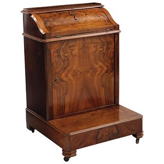 RECLINATOR-SECRETAIRE FRANCE, Ca. 1900 Made of veneered wood, supports with bearings. Includes key 33.4 x 22.4 x 21.6" (85 x 57 x 55 cm) | RECLINATORI