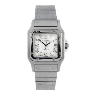 CARTIER - a Santos bracelet watch. Stainless steel case. Reference 2319, serial 759322CC. Signed aut