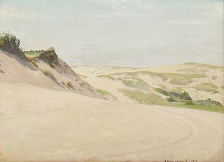 ROBERT HALE IVES GAMMELL, (American, 1893-1981), Cape Cod Dunes, 1956, oil on Masonite, 11 1/2 x 15 1/2 in., frame: 14 1/2 x 18 1/2 in.
