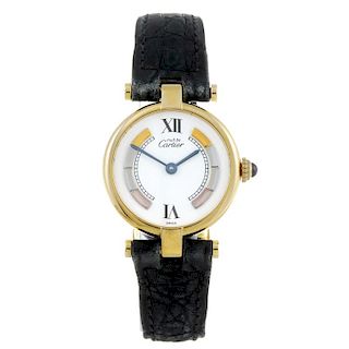 CARTIER - a Must De Cartier wrist watch. Gold plated silver case. Reference 1851, serial CC198425. S