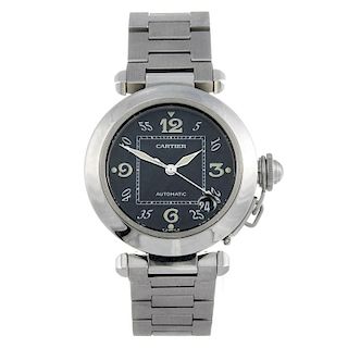 CARTIER - a Pasha de Cartier bracelet watch. Stainless steel case. Reference 2324, serial CC788622.