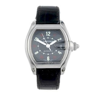 CARTIER - a Roadster wrist watch. Stainless steel case. Reference 2510, serial 891048CD. Signed auto