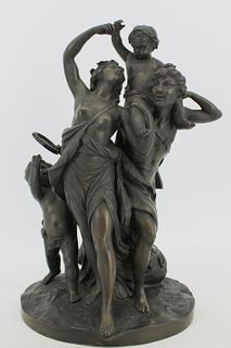 Michel Claude Clodion (Fr 1738-1814) Bronze Group