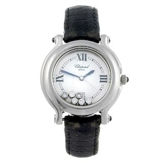 CHOPARD - a lady's Happy Sport wrist watch. Stainless steel case. Reference 8236, serial 387557. Sig