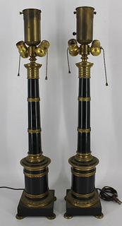 An Antique And Quality Pair Of Gilt & Patinated